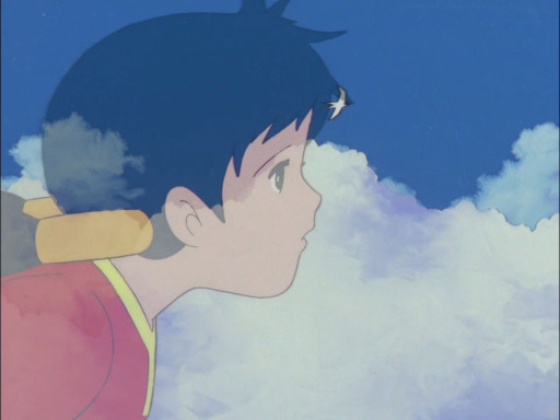 Future Boy Conan 26 lana flying